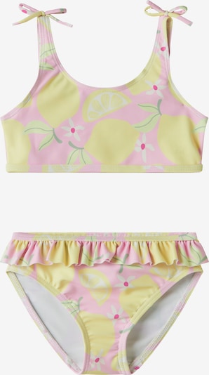 86-92 dydžio Bikinis 'NMFZILUA' iš NAME IT, spalva – žaliosios citrinos spalva / žalia / rožių spalva / balta, Prekių apžvalga