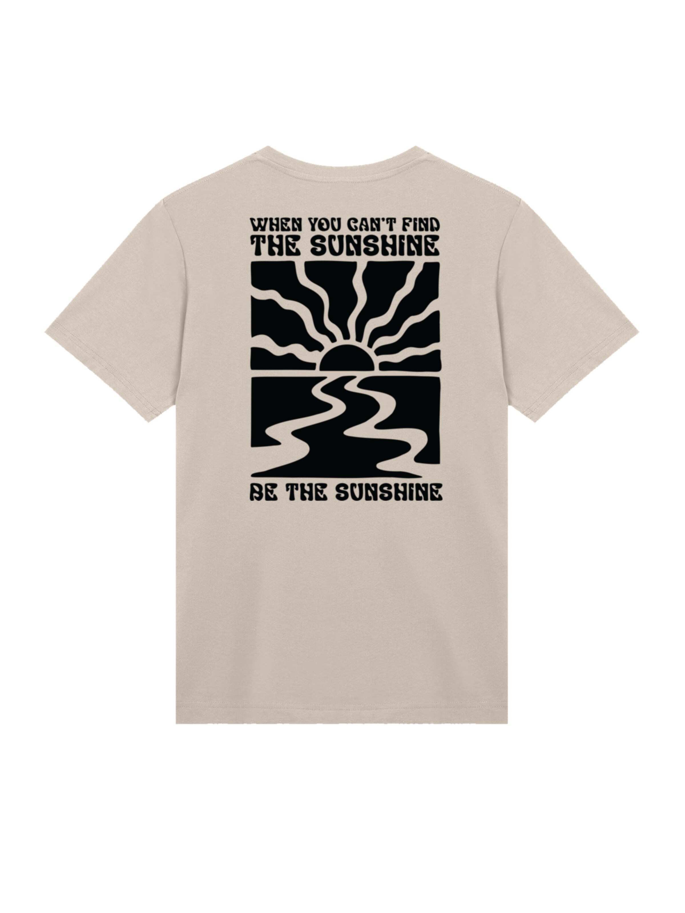 T-Shirt 'Be The Sunshine' F4NT4STIC en beige : devant