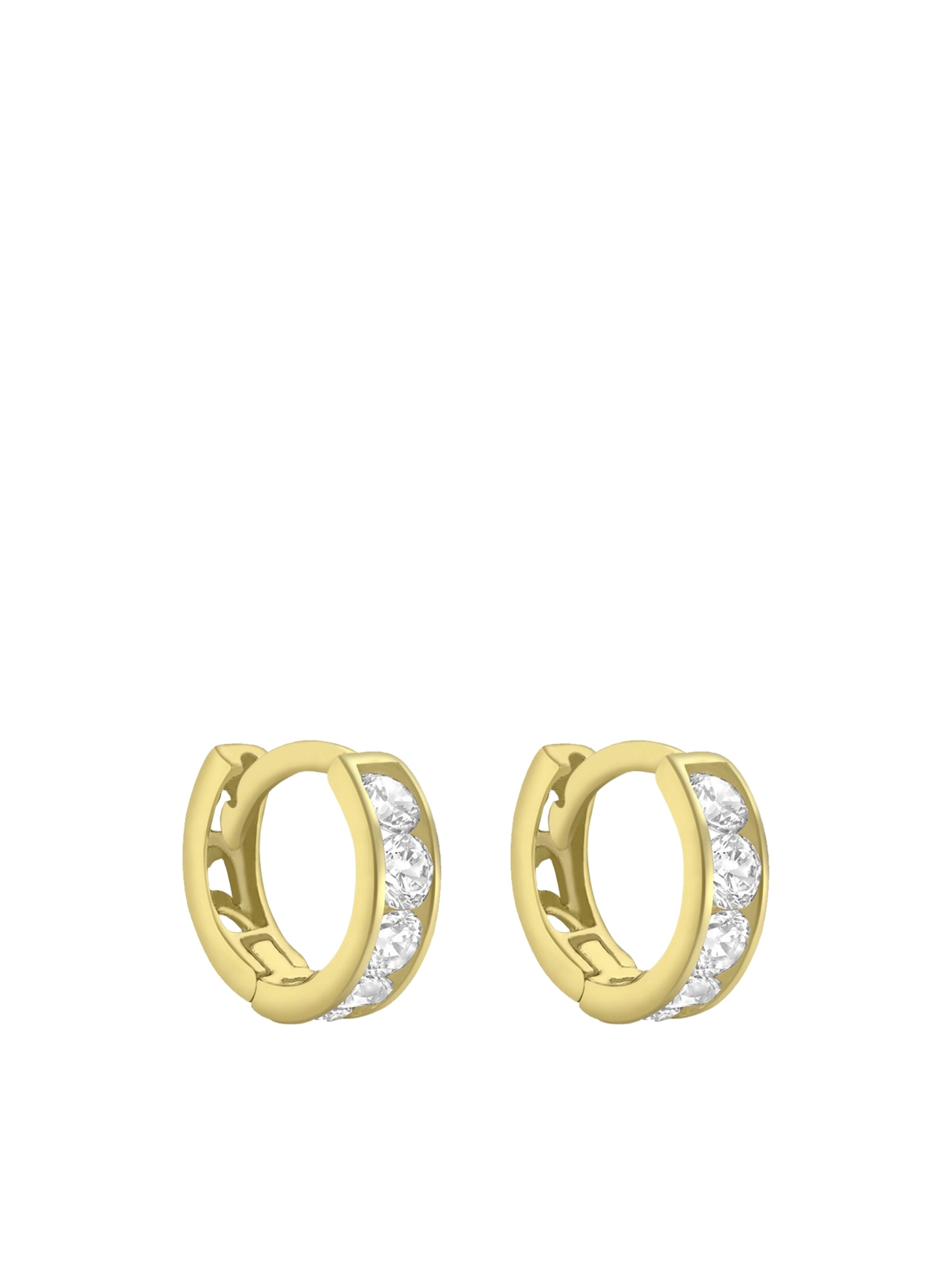 Lucardi Oorbellen 'Klassisch' in Goud: voorkant