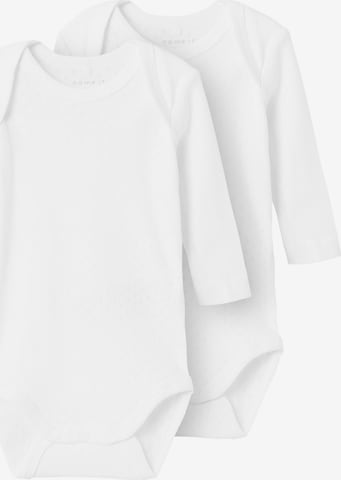 Tutina / body per bambino di NAME IT in bianco: frontale