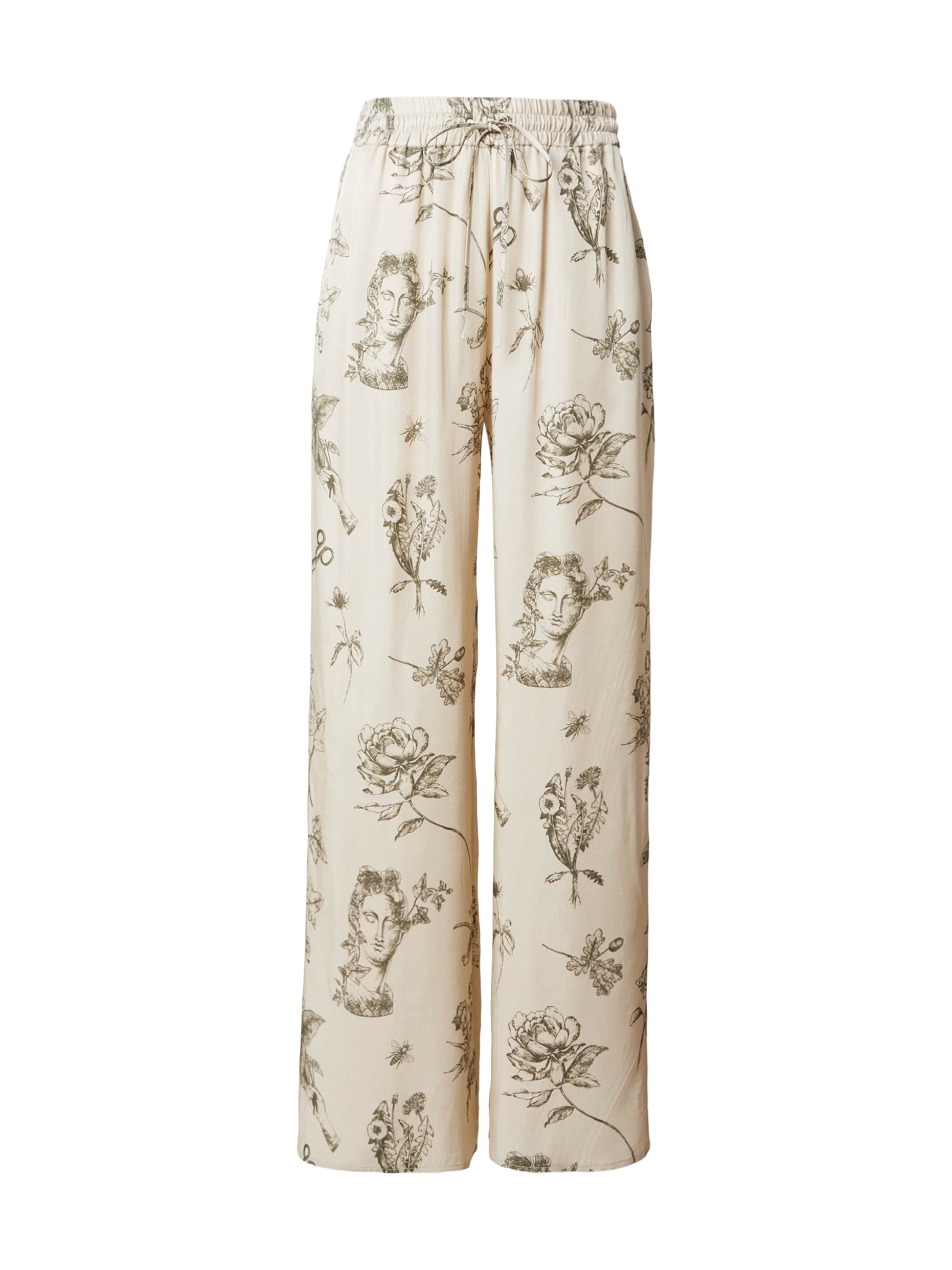 IVY OAK Wide leg Παντελόνι 'PiaLane' σε μπεζ: μπροστά