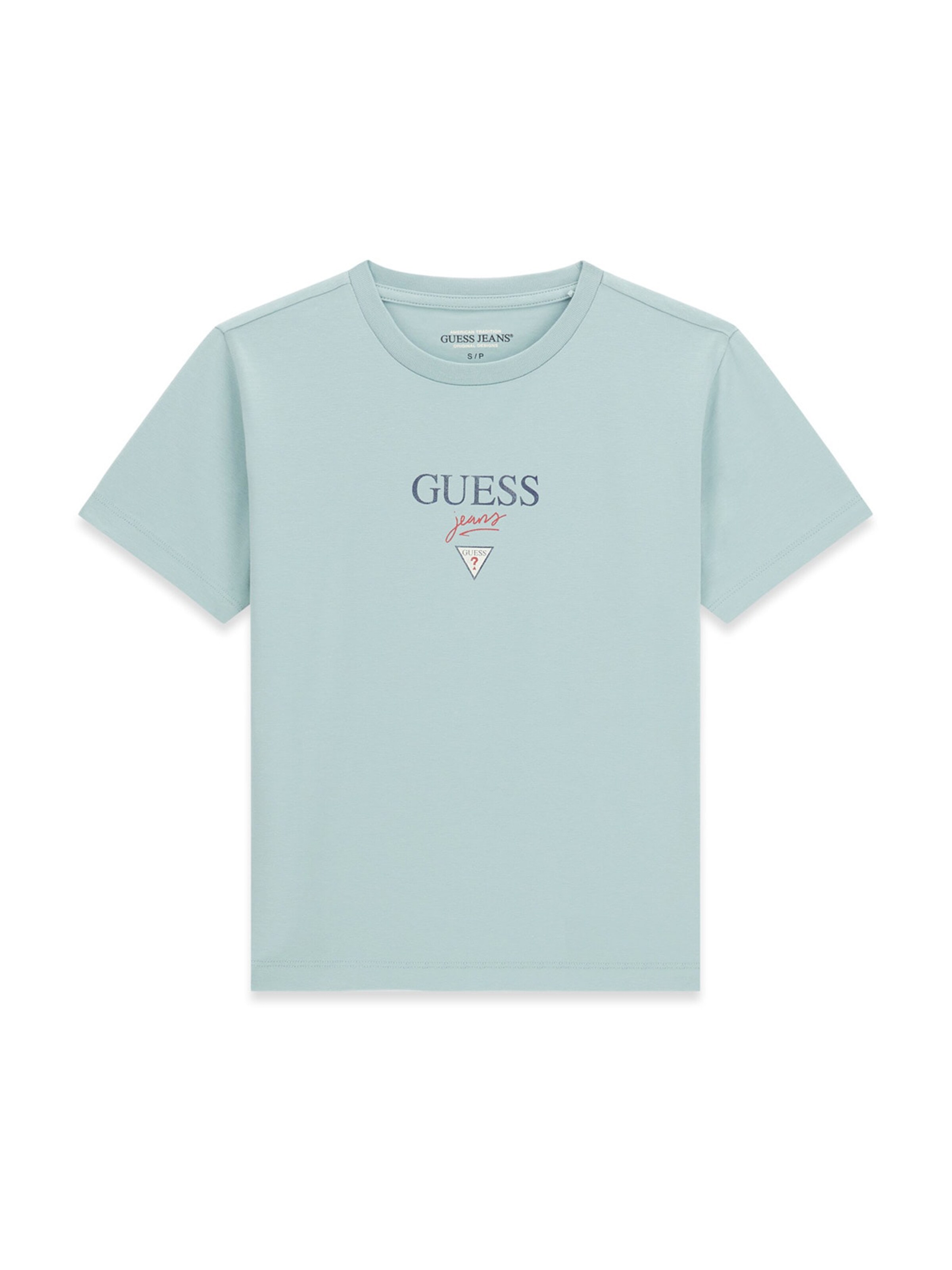 GUESS JEANS Футболка 'BABY BAKER' в Зеленый: спереди