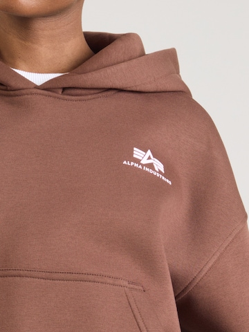 ALPHA INDUSTRIES Mikina - Hnedá