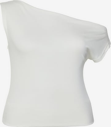 Trendyol CurveTop - bež boja: prednji dio