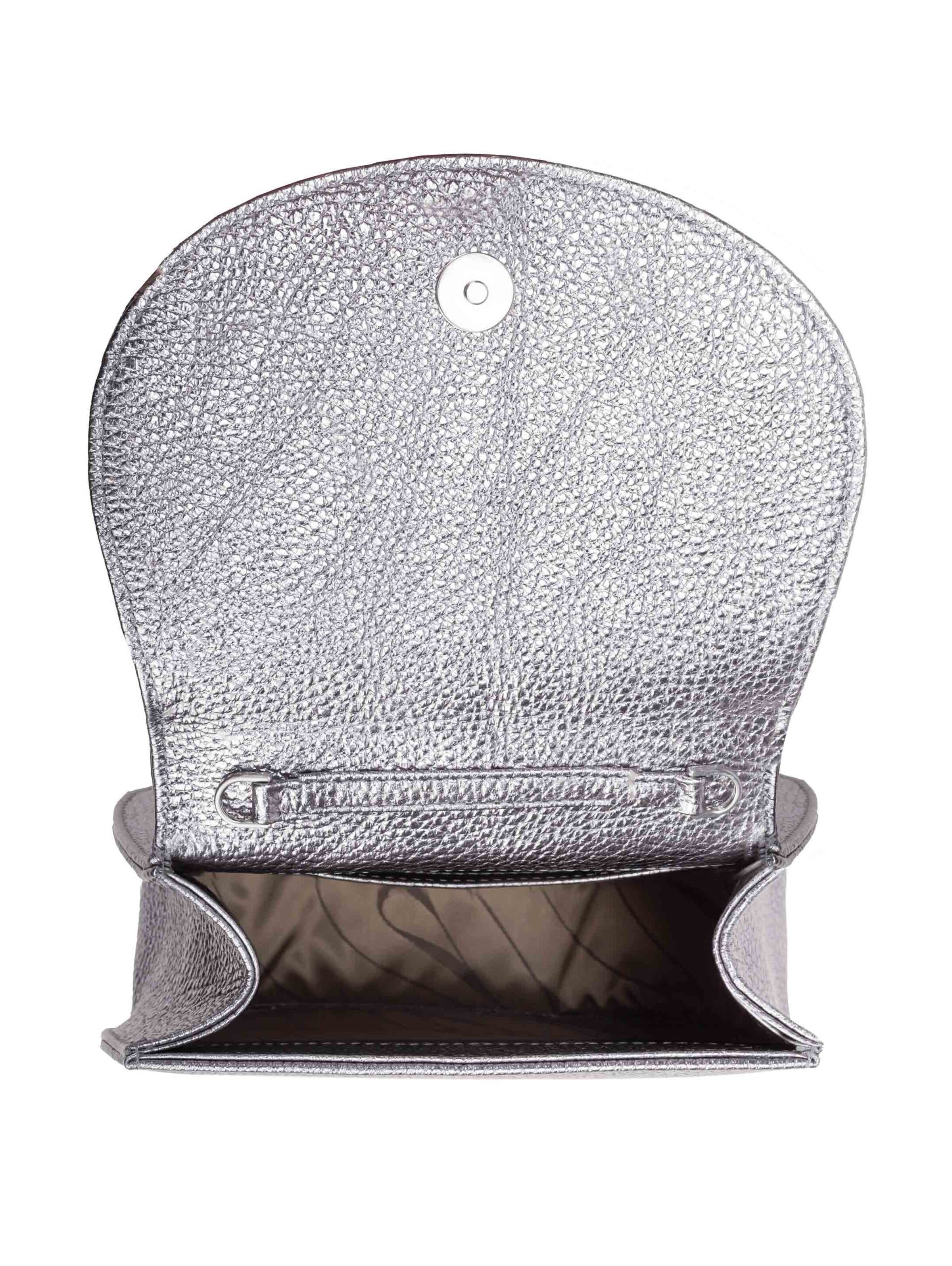 Gretchen Umhängetasche 'Ebony Mini Loop' in Silber