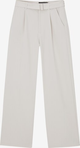 Pull&Bear Wide Leg Hose in Beige: predná strana