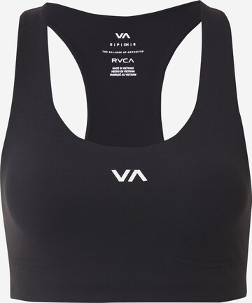 RVCA Bustier Sport-BH 'ESSENTIAL' in Schwarz: predná strana