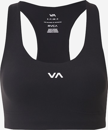 RVCA Bralette Sports Bra 'ESSENTIAL' in Black: front