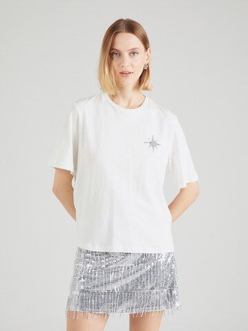 VILA T-shirt i vit: framsida