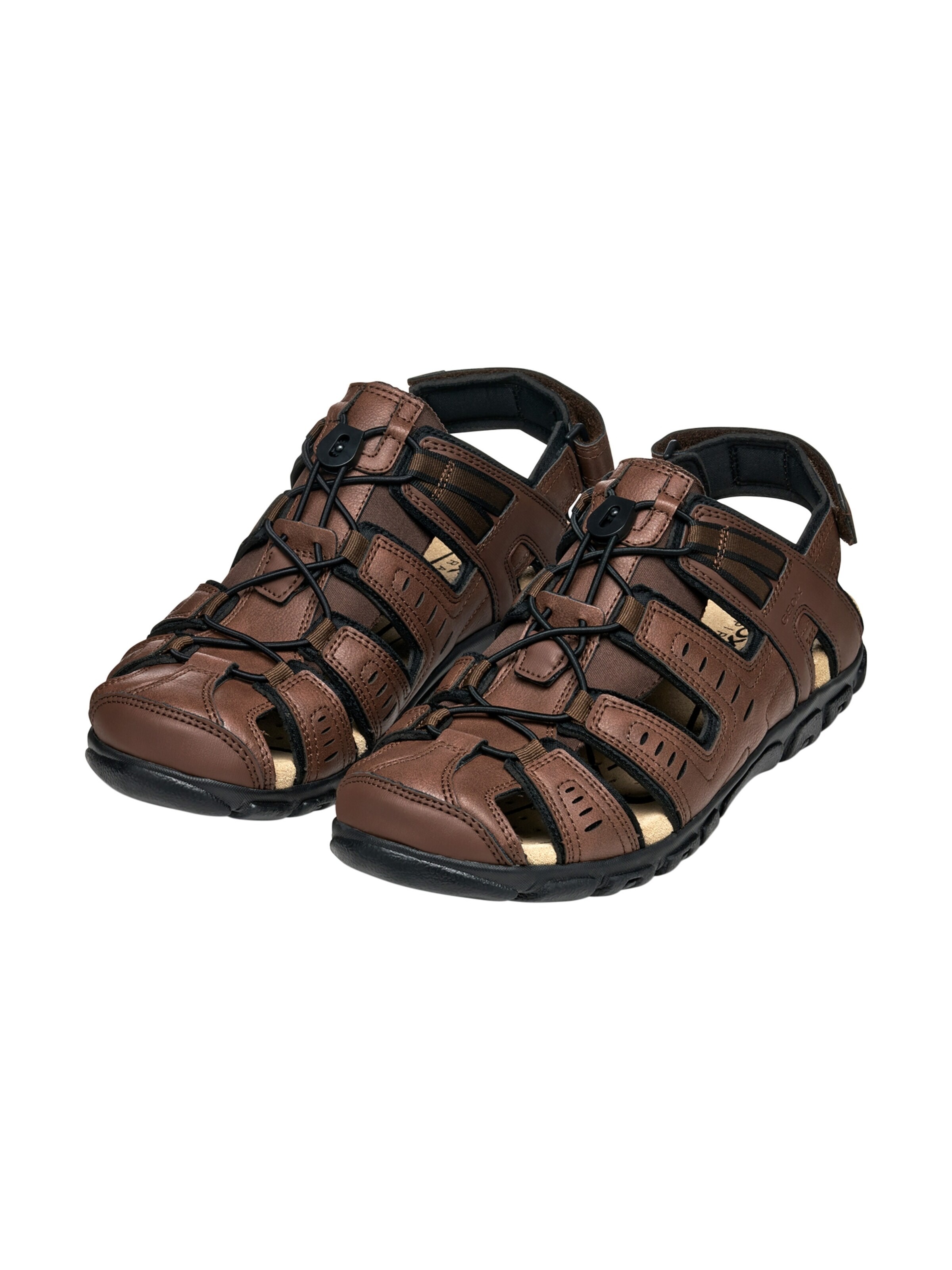GEOX Sandale 'Strada-Ledersandalen'‌ in Braun