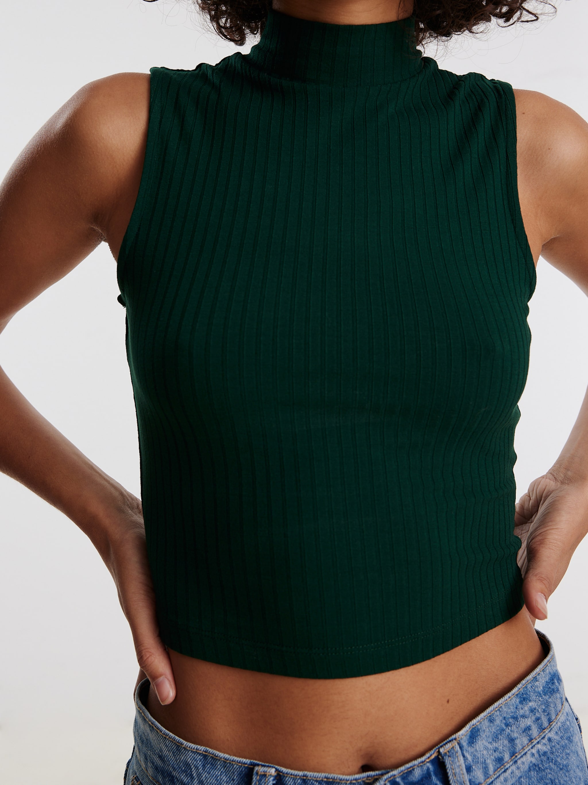 EDITED Producten Top 'Kaori' Donkergroen