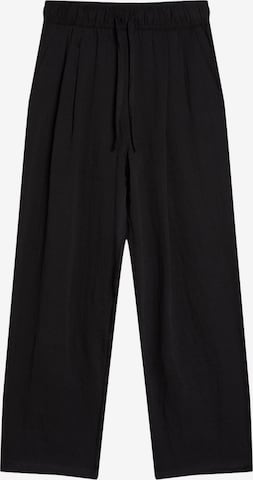 Bershka Baggy Byxa i svart: framsida