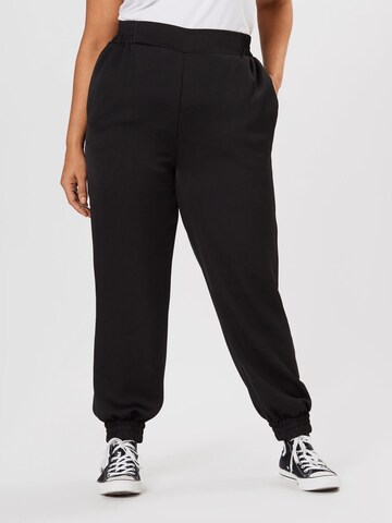 River Island Plus Tapered Pants in Black: front