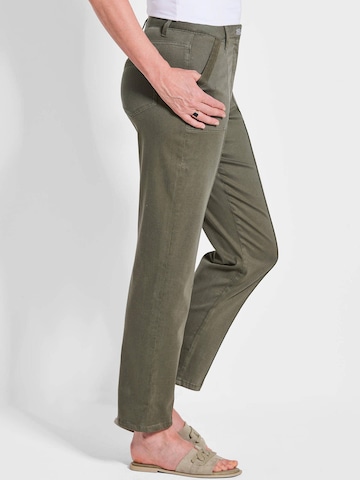 Regular Pantalon 'Sara' Goldner en vert