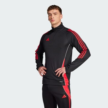 Sweat de sport 'Tiro 24' ADIDAS PERFORMANCE en noir : devant