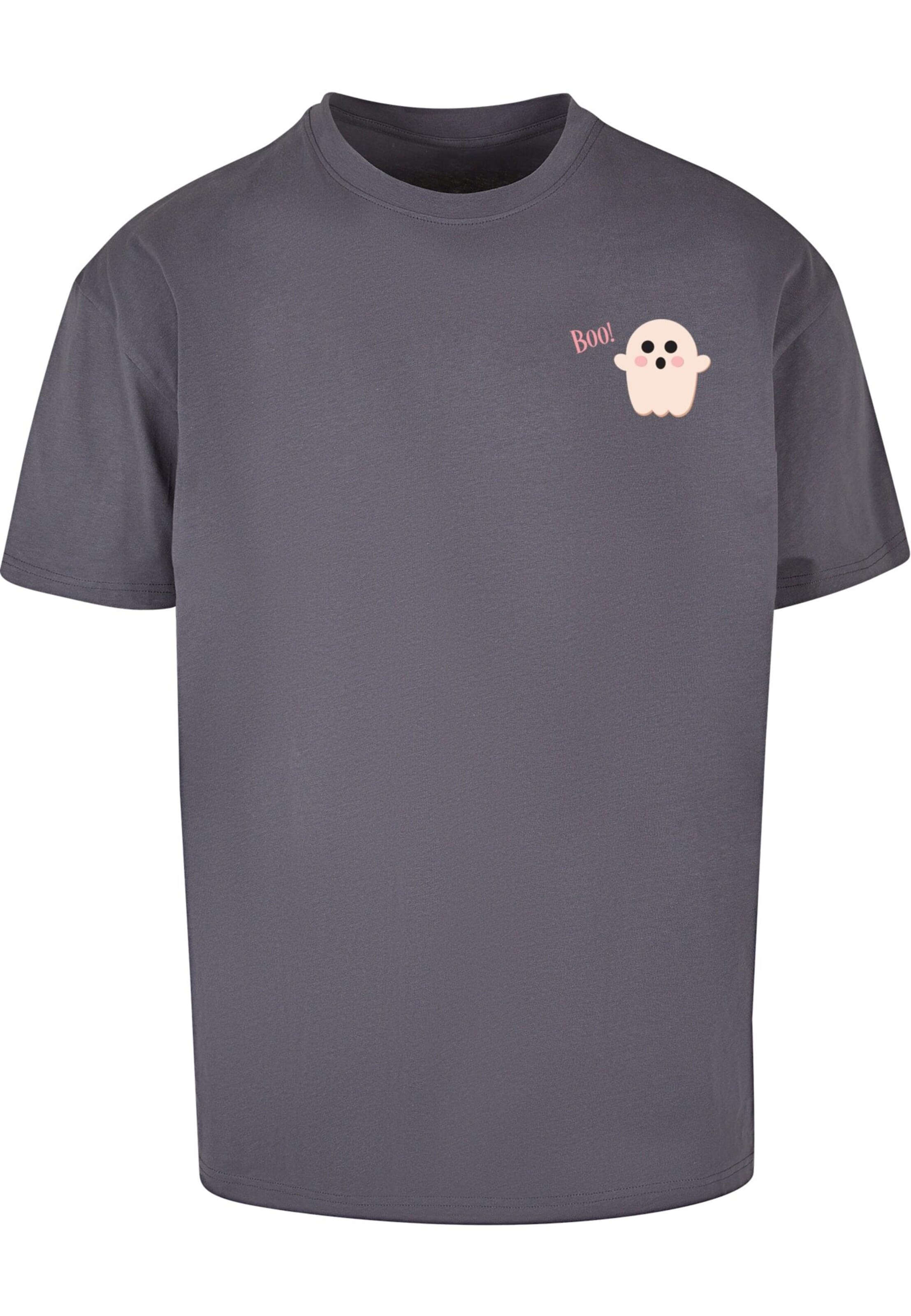 T-Shirt 'Halloween - Boo Ghost' Merchcode en gris : devant