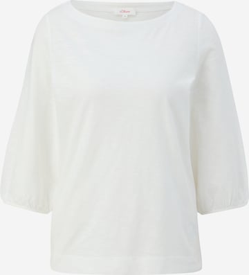 T-shirt s.Oliver en blanc : devant