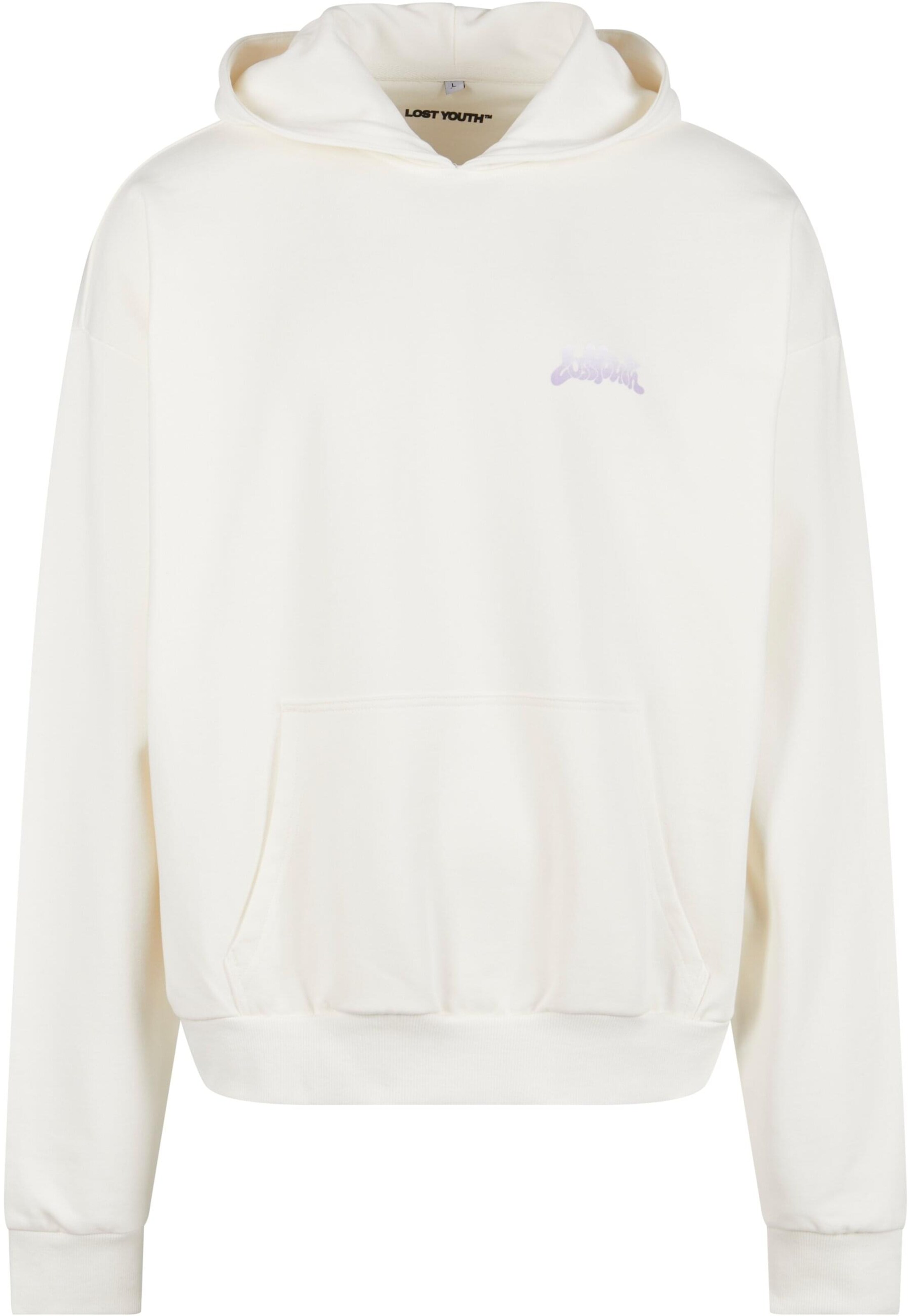 Lost Youth Sweatshirt 'Flowers' in Yellow / Lilac / Pastel orange / White, Item view