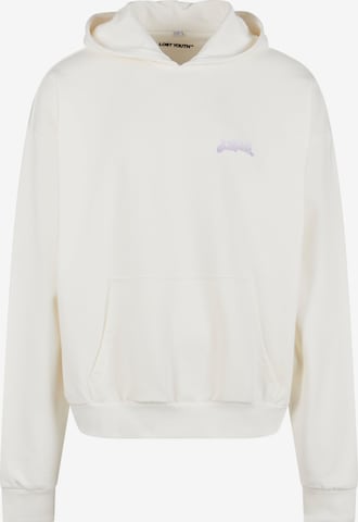 Lost Youth Sweatshirt 'Flowers' in White: front