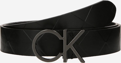 Calvin Klein Ceinture 'Re-Lock' en gris foncé / noir, Vue avec produit