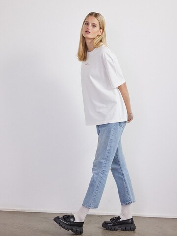 BEARTH Oversizeshirt ''Puzzle Grid' Bio-Baumwolle' in Weiß