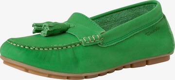 TAMARIS Moccasins in Green: front