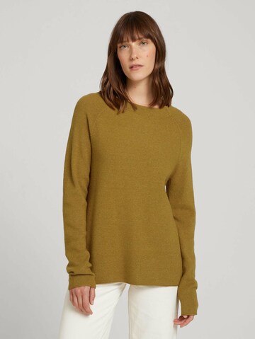 TOM TAILOR Pullover in Grün: front
