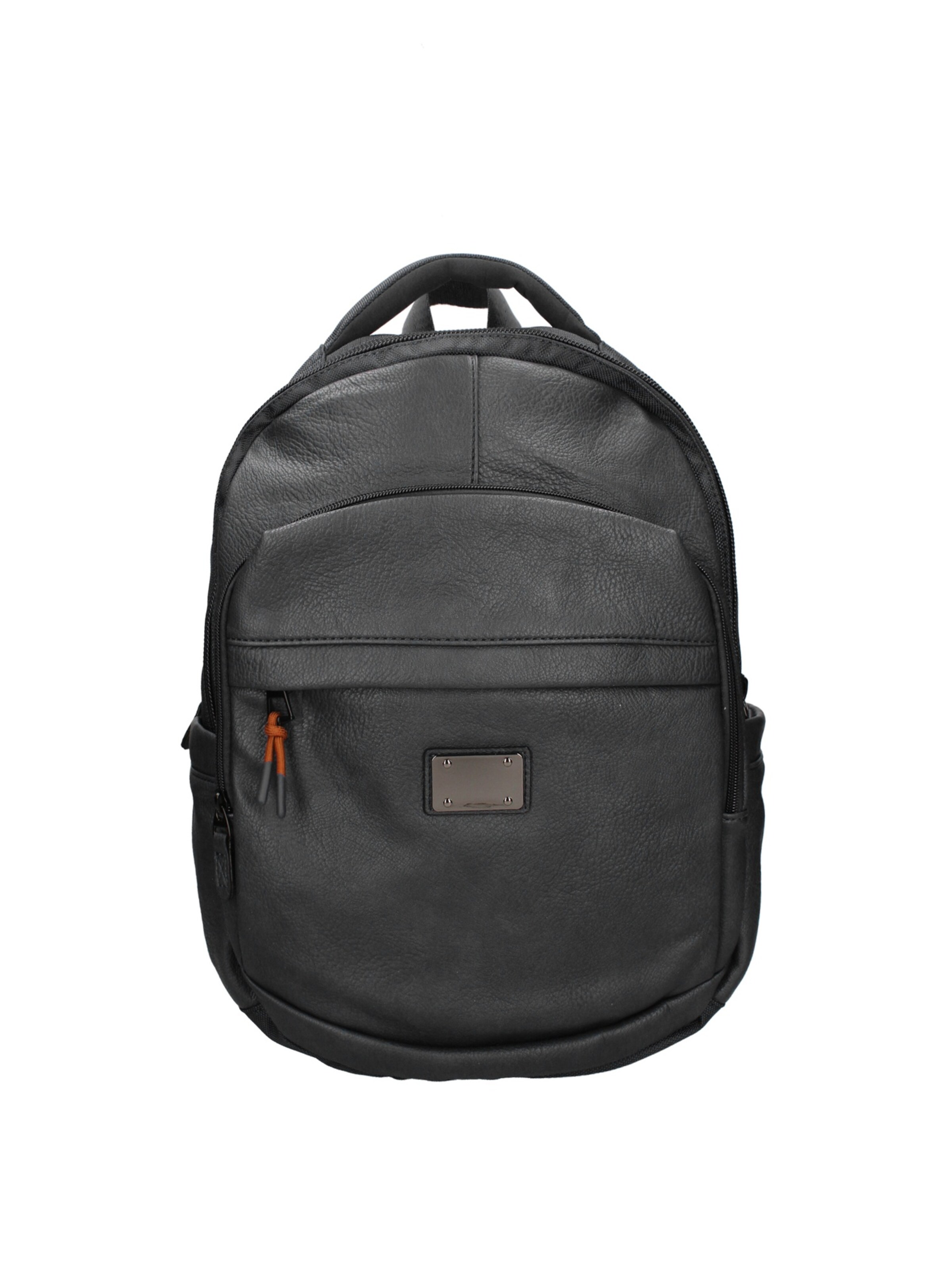 Zaino 'Zaino Coveri unisex poliestere - Chiusura zip e tasche laterali' di Coveri Collection in nero: frontale