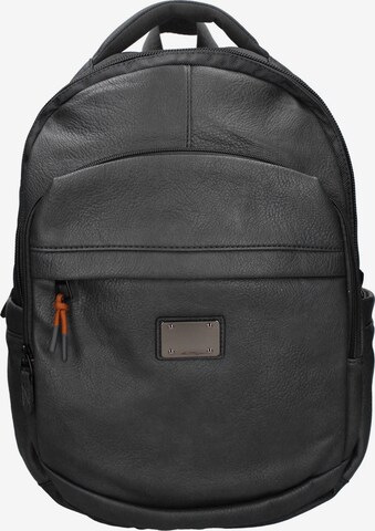 Zaino 'Zaino Coveri unisex poliestere - Chiusura zip e tasche laterali' di Coveri Collection in nero: frontale