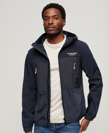 Superdry Performance Jacket in Blue: front
