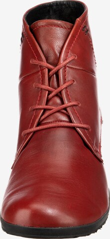 JOSEF SEIBEL Lace-Up Ankle Boots 'Naly 09' in Red