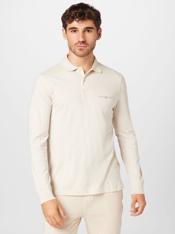 T-Shirt TOMMY HILFIGER en beige : devant