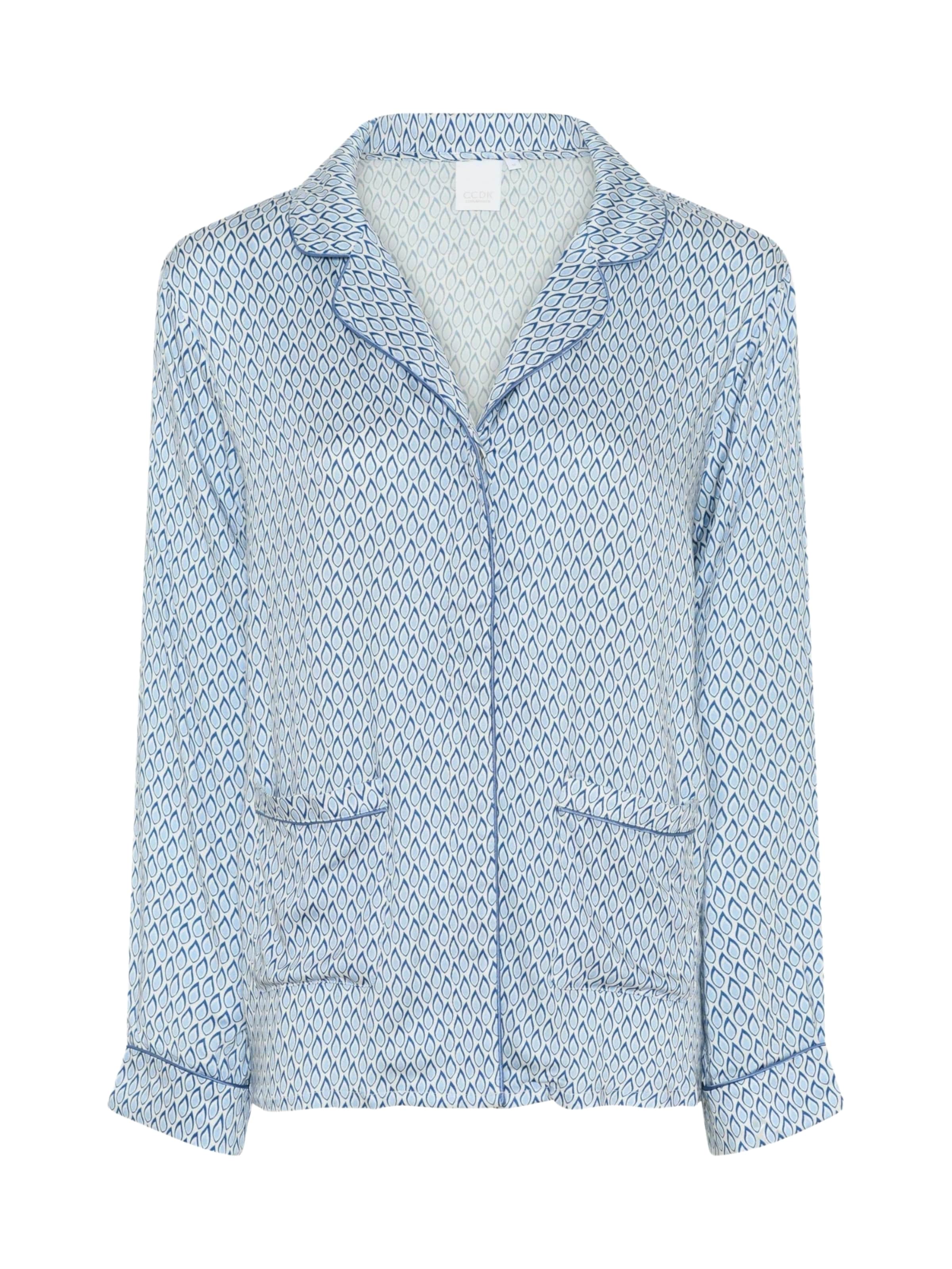 Camicia da notte 'Josephine' di CCDK Copenhagen in blu: frontale