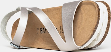 Bayton Sandali s paščki 'Jaeva' | srebrna barva