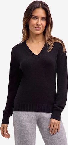 FALKE Pullover 'Pure Cashmere' in Schwarz: Vorderseite