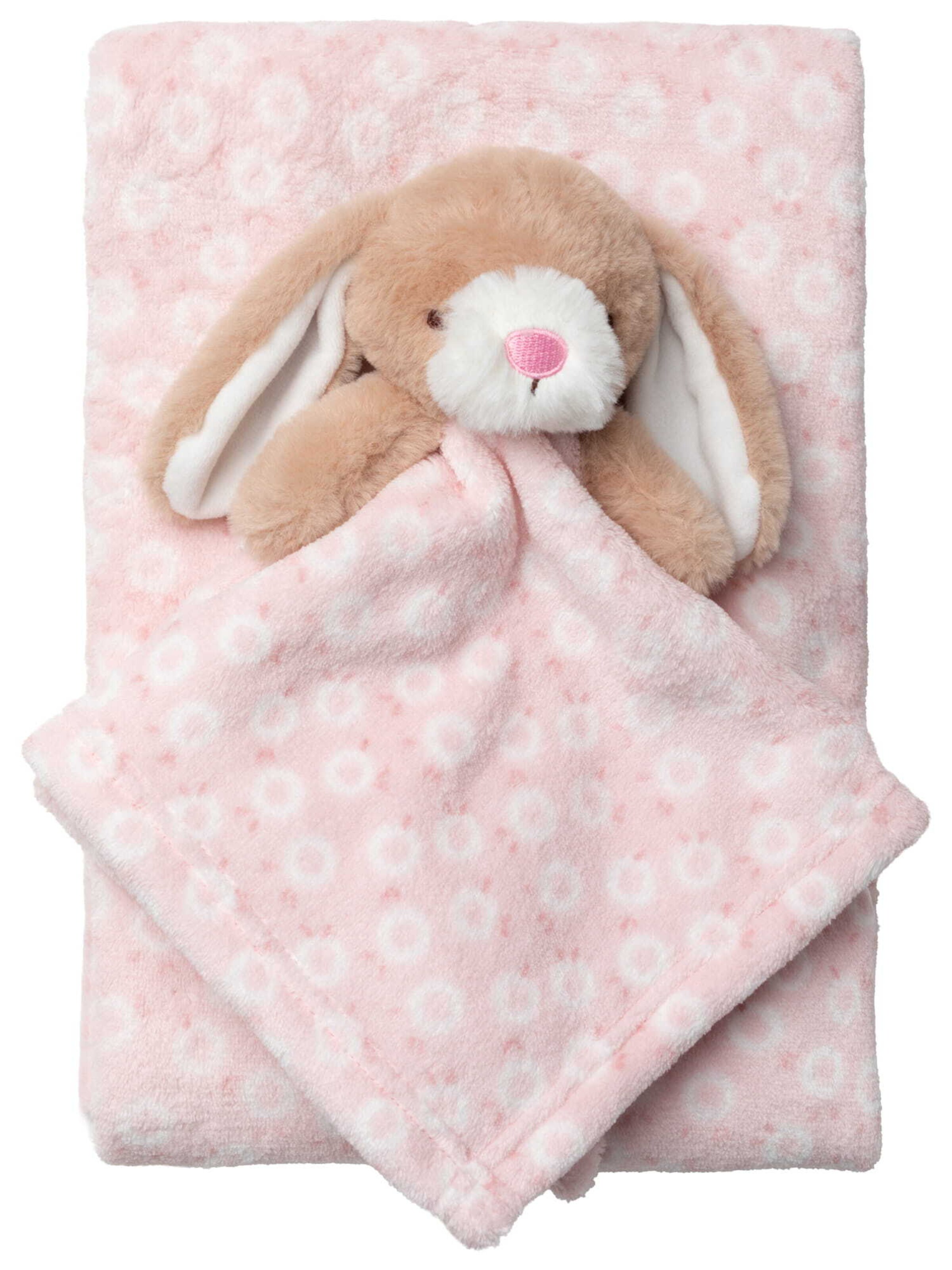 Snuggle Tots Babydeken 'Hase' in Roze: voorkant