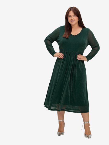 SHEEGO Evening Dress in Green: front