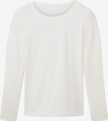 T-shirt TOM TAILOR en blanc : devant