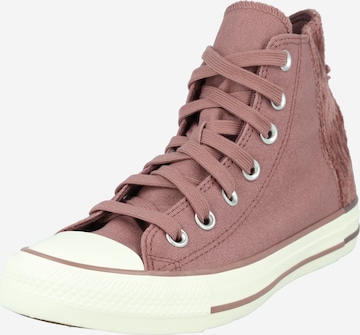 CONVERSE Magas szárú sportcipők 'Chuck Taylor All Star Cozy Utility' - barna: elől