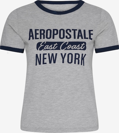 AÉROPOSTALE T-Shirt 'Ringer' in dunkelblau / graumeliert, Produktansicht