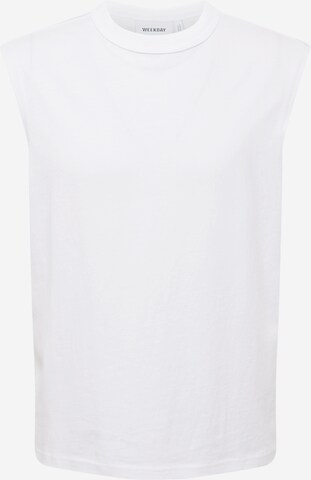 WEEKDAY - Camiseta en blanco: frente