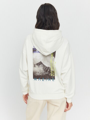 mazine Sweatshirt ' Donely Hoodie ' in White