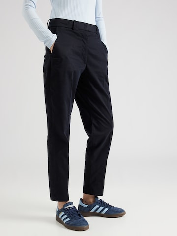ESPRIT - regular Pantalón de pinzas en negro: frente
