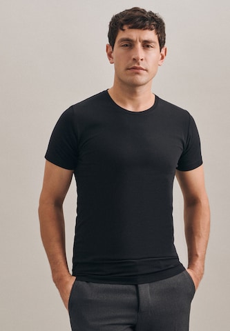SEIDENSTICKER Shirt ' Schwarze Rose ' in Black: front