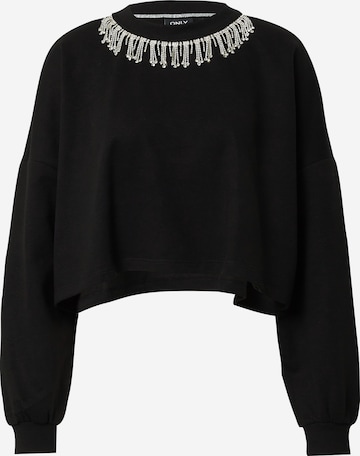 ONLY Sweatshirt 'RHINE' in Black: front