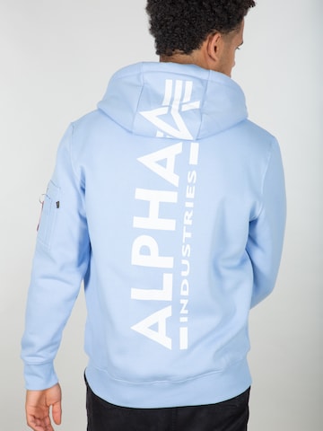 ALPHA INDUSTRIES Sweatshirt i blå