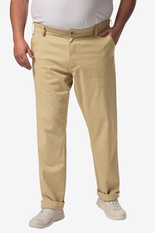 Regular Pantalon chino Boston Park en beige : devant