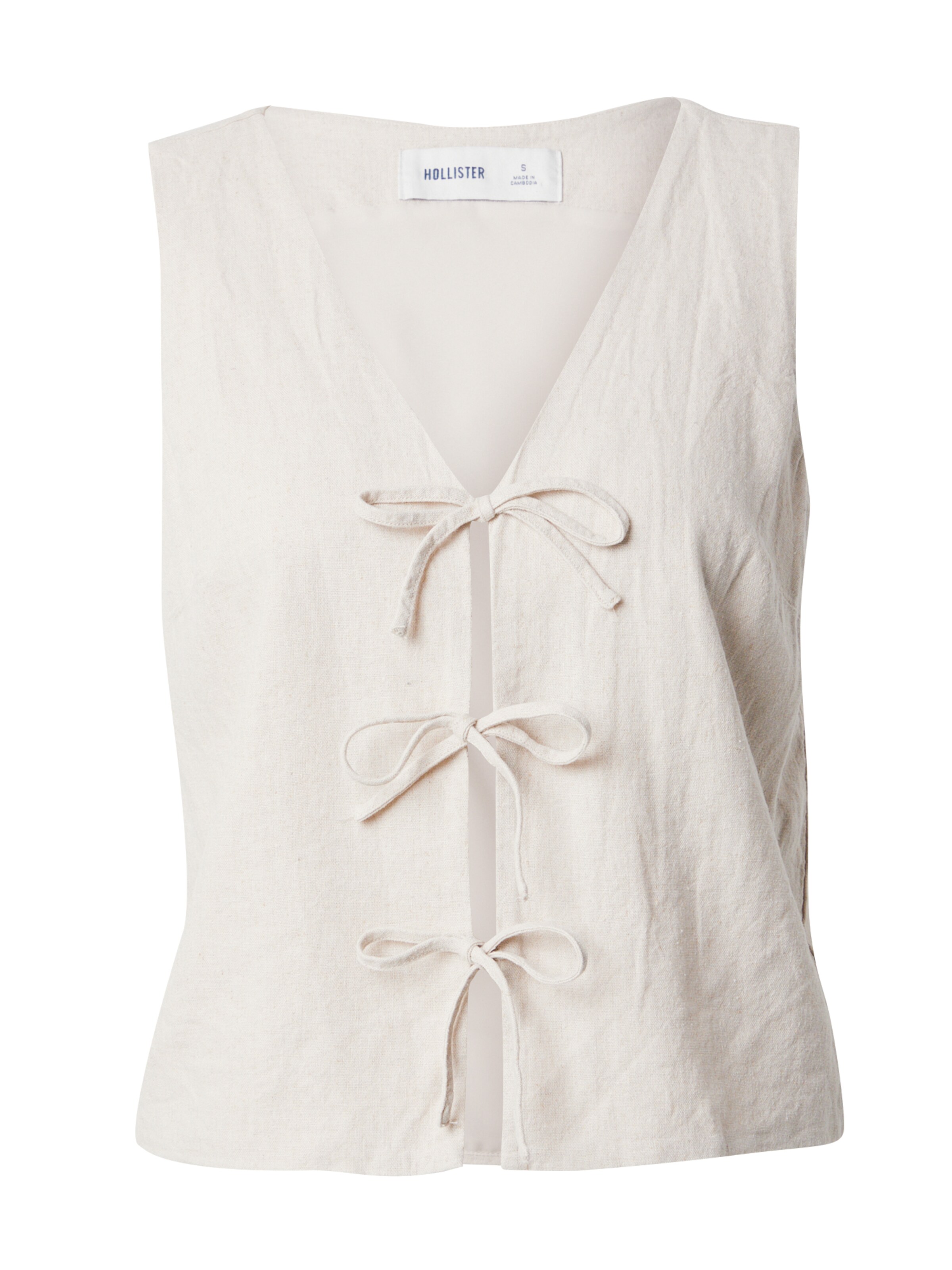 HOLLISTER Μπλούζα σε μπεζ: μπροστά