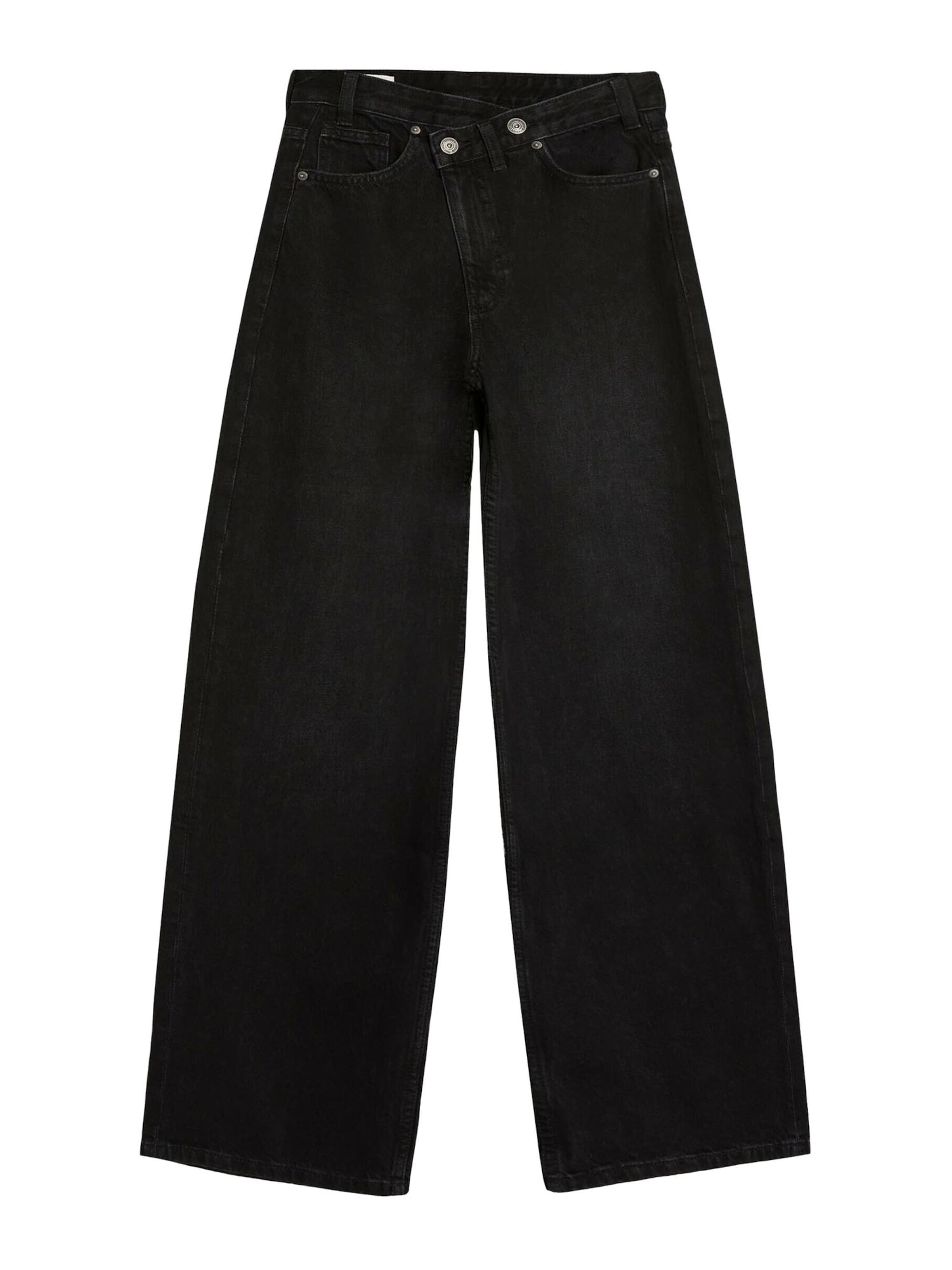 Bershka Jean en 24-25 en noir denim, Vue avec produit