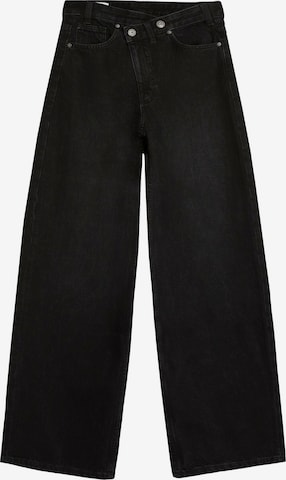 Bershka Wide leg Jeans i svart: framsida